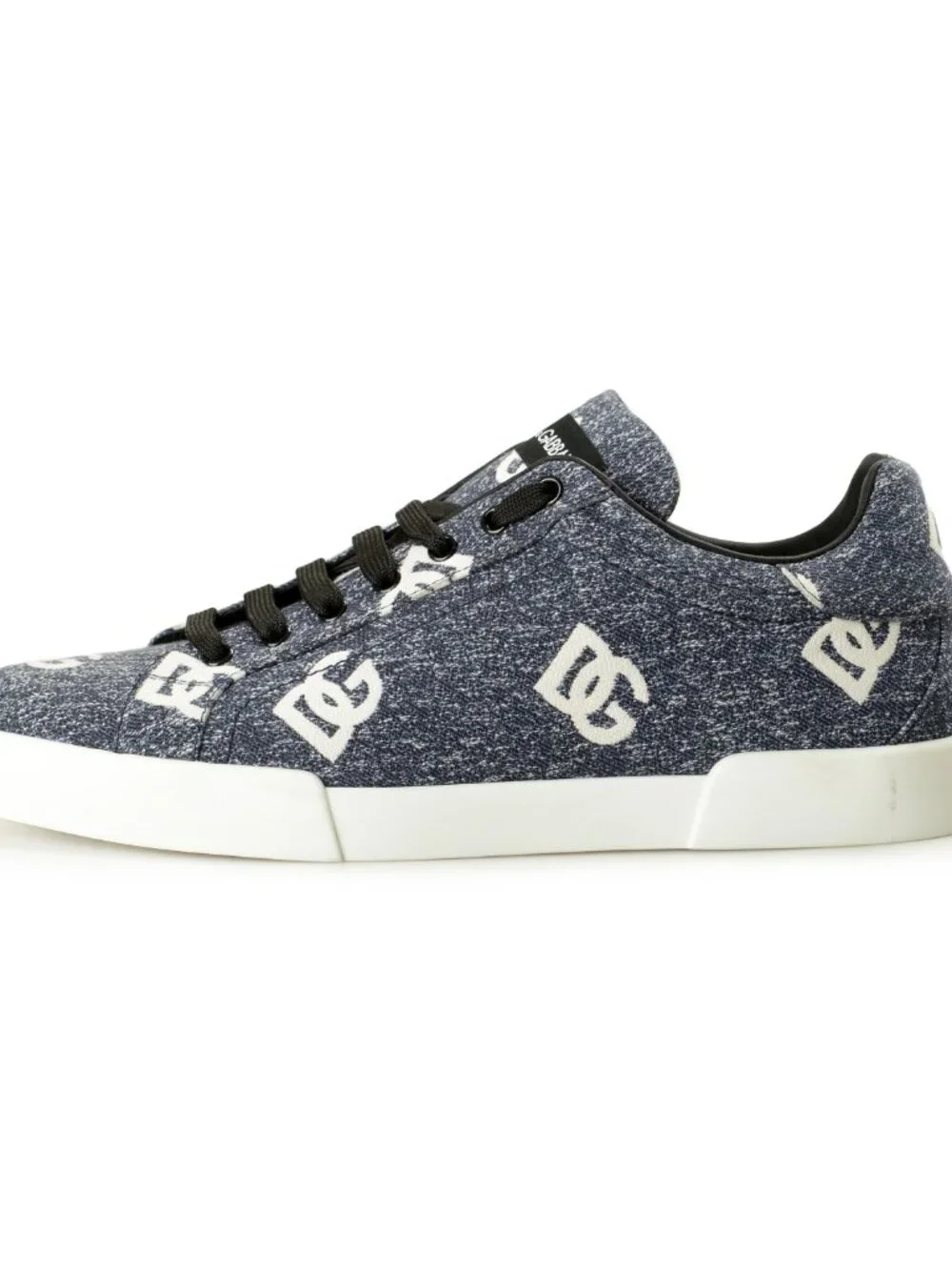 Dolce & Gabbana Men's Jacquard Denim Athletic Sneakers Shoes US 11 IT 44